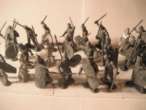 A closer look at the hordes.  All plastic models Wargames Factory, metal miniatures by Warlord Games.