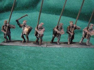 Games Workshop Lord of the Rings Uruk-Hai count as spears in my Orc HOTT Army.