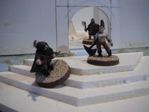Dwarf ruins for use in Games Workshop Lord of the Rings.