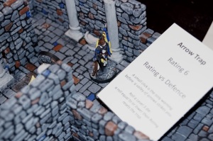 Hirst Arts Modular Dungeon.  Reaper Miniatures Alain Cavalier.